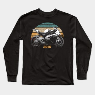 2010 BMW S1000RR Vintage Motorcycle Design Long Sleeve T-Shirt